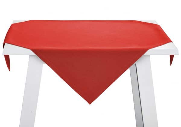 Tischdecke Como Einfarbig Rot/Kirsche, Größe ca. 100x100cm – Bild 2