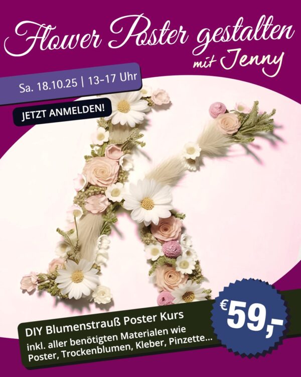 Flower Poster (Brautstrauß Poster) gestalten am 14.02.2026