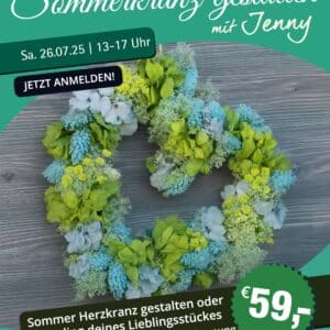 Sommerkranz binden am 26.07.2025