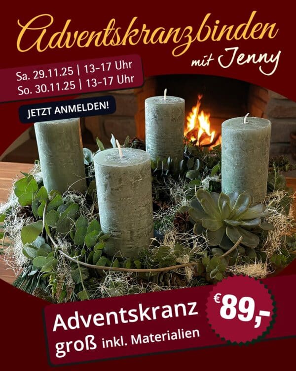 Adventskranz binden 30.11.2025