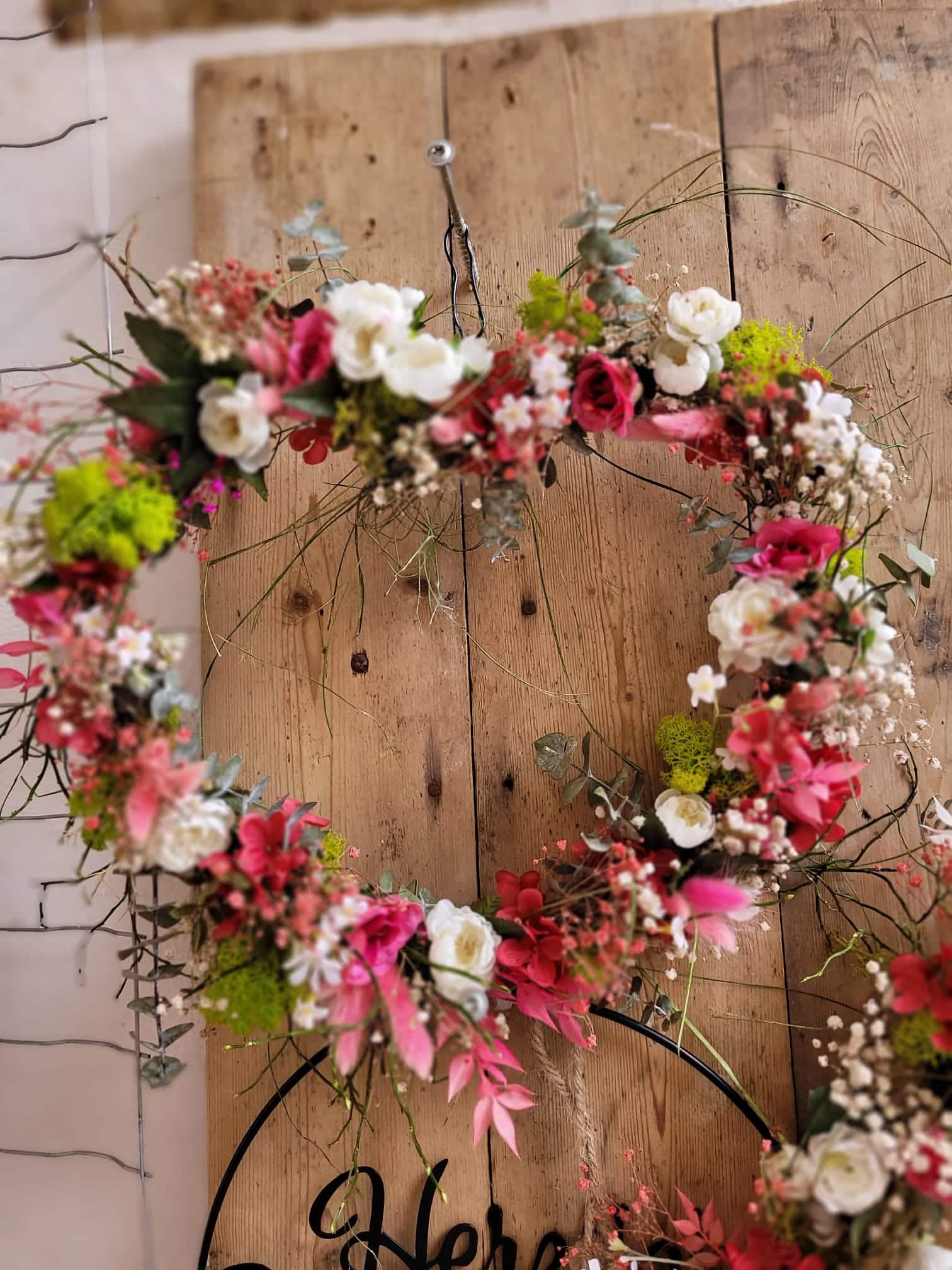 Muttertagsherzkranz binden – Bild 6