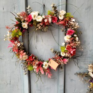 Muttertagsherzkranz binden