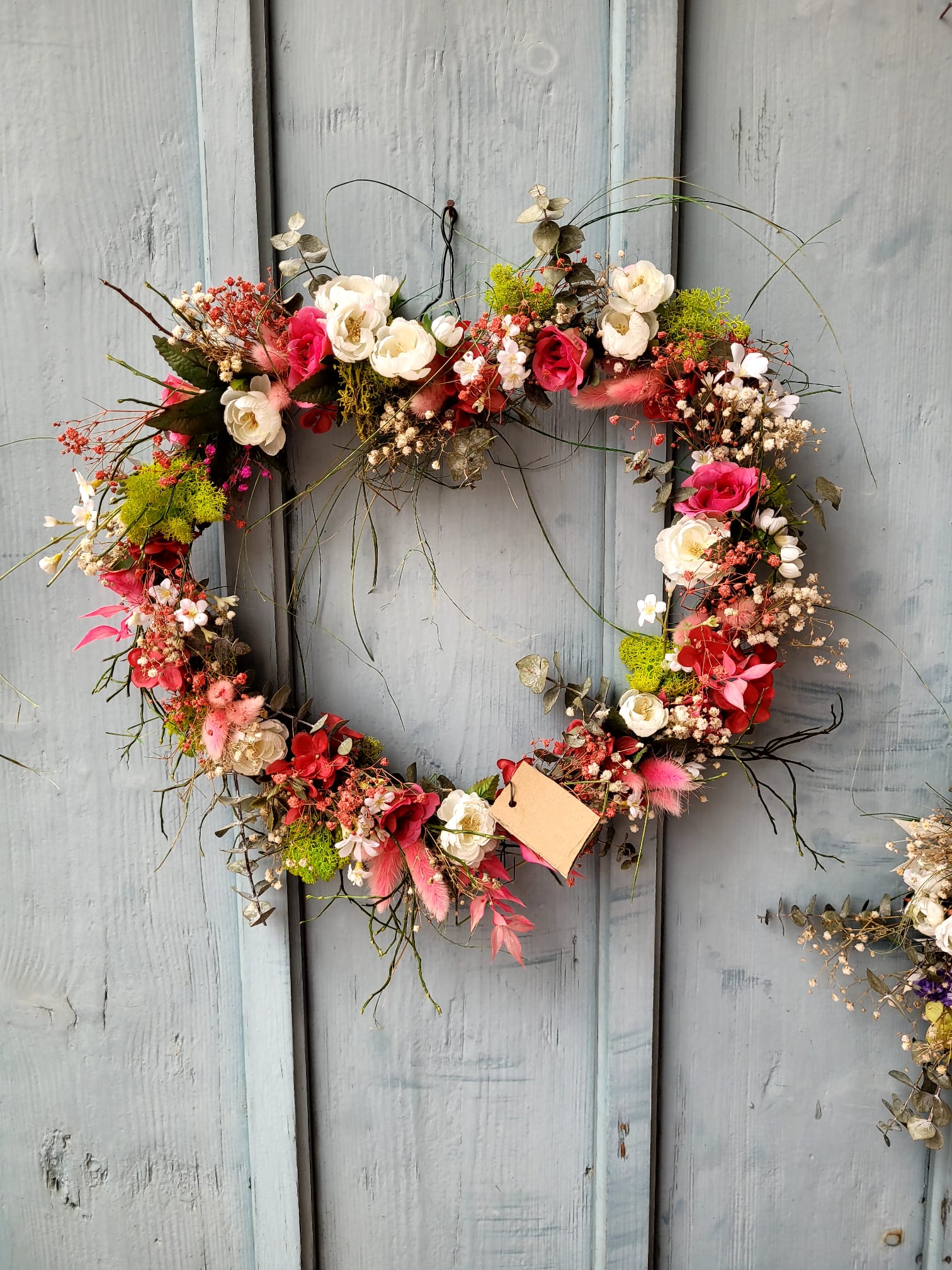 Muttertagsherzkranz binden