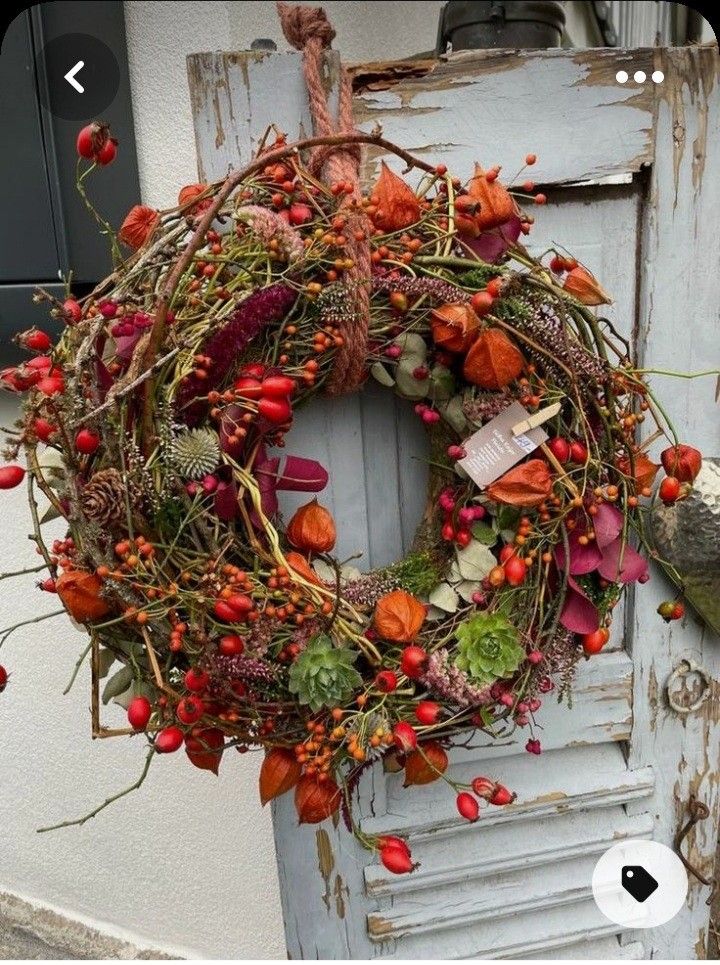 Herbstkranz binden am 11.10.2025 25cm – Bild 7